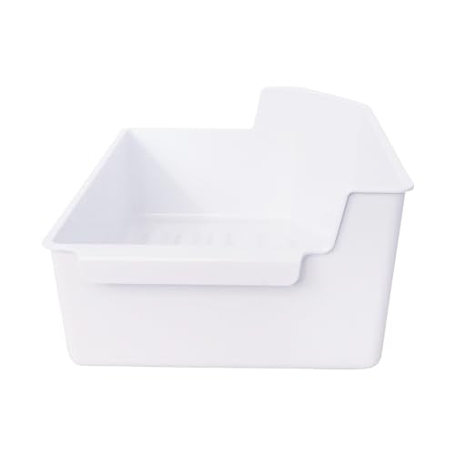 Kitchen Basics 101 240385201 Ice Cube Bucket Container Tray Storage Bin Compatible with Frigidaire Kenmore Electrolux 7240385201 AP2116228 891419, AH430380, EA430380, PS430380 (Refrigerator, Bin ONLY)