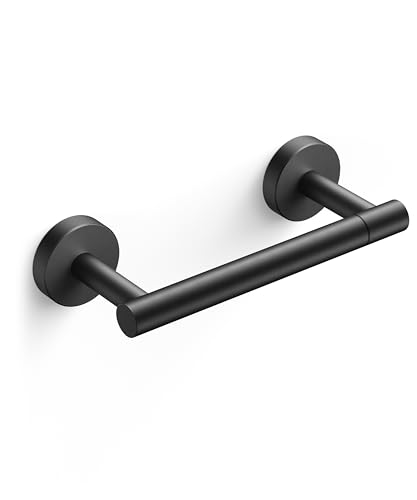 Commercial Toilet Paper Holder Wall Mount Bathroom... (Matte Black | Stainless Steel)