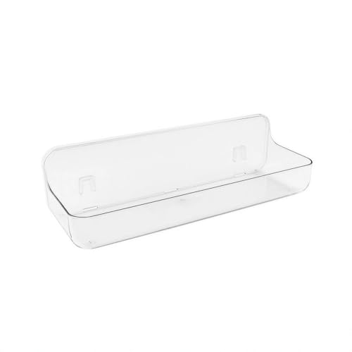 Long Adhesive Wall Organizer Shelf, No-Drill, Clea... (Clear | Acrylic)