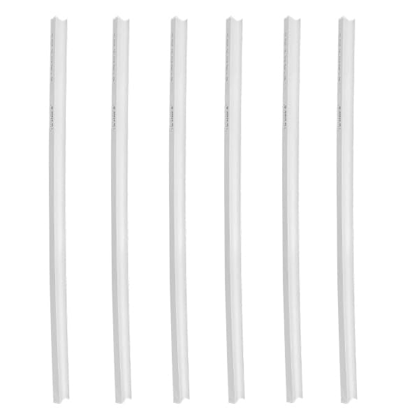 PETPROOF® Cat Scratch-Resistant Weatherstrip and Door Frame Protector, 6-Pack, White (13in)