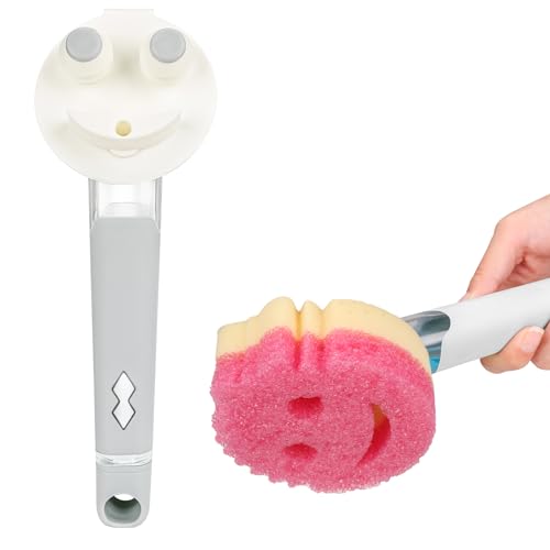 Smile Sponge Dish Wand Holder for Scrub Daddy, Soa... (Gray | Plastic)
