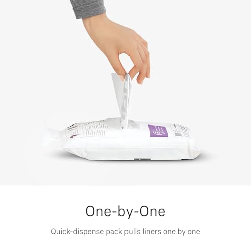 simplehuman Code K 200 Count Custom Fit Liners, Drawstring Kitchen Trash Bags, One-by-One Mess-Free Dispense, Extra Thick & Double Seamed, 50% PCR Plastic, 30-45 Liter / 8-12 Gallon, White