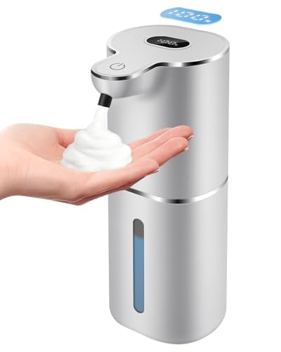 Automatic Foaming Soap Dispenser with Digital Disp... (Silver | Plastic)