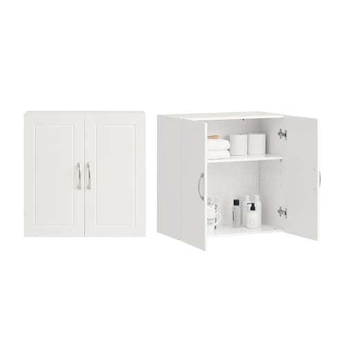 Wall Cabinet Laundry Room, Medicine Cabinet for Ba... (White | Engineered Wood)