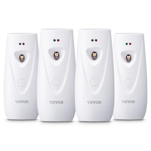 Automatic Air Freshener Spray Dispenser, 4-Pack, W... (White)