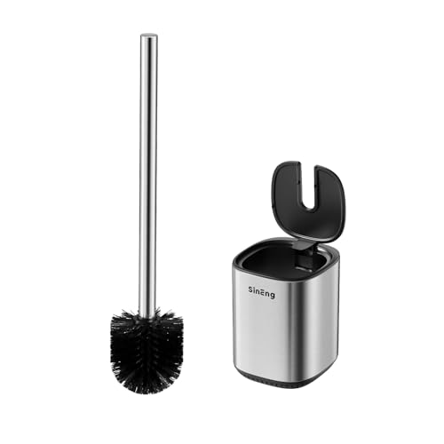 Toilet Brush Holder Set Toilet Bowl Brush Stainles... (Stainless Steel | Stainless Steel)