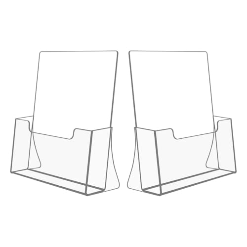 Acrylic Brochure Holder 8.5 X 11, Flyer Holder Sta... (clear | Acrylic)