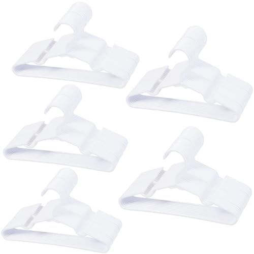100 pcs White Baby Nursery Closet Hangers,Non-Slip Laundry Infant Pant Hanger for Newborn Clothes,Ultra-Thin Child Coat Hanger for Girl Boy Toddler Kids