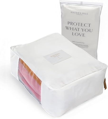 Luxury Organic Cotton Sweater Storage Bag For Cash... (White | Cotton)