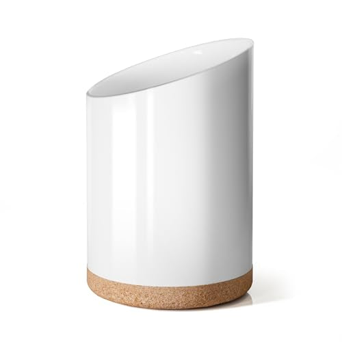 Large Ceramic Utensil Holder for Kitchen Counter,... (White | Ceramic)