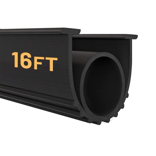 Garage Door Seals Bottom Rubber Weather Stripping... (Black | Rubber)