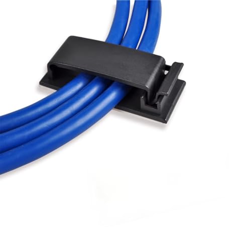 Cable Clips, Ethernet Cable Organizer, Conwork Adh... (Black 50-Pack)