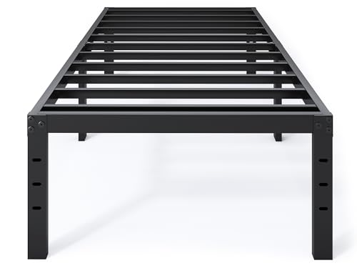 Twin Bed Frame - 18 in Sturdy Platform Bed Frame Twin Size