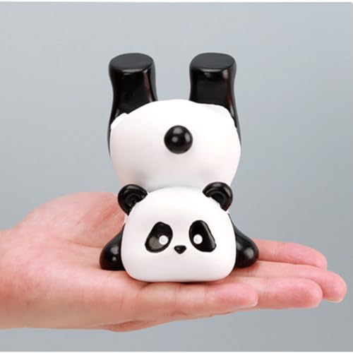 Cute Panda Glasses Display Stand for Nightstand, Funny Decorative Eyeglass Sunglass Holder, Home Office Desk Decoration (Handstand Panda)