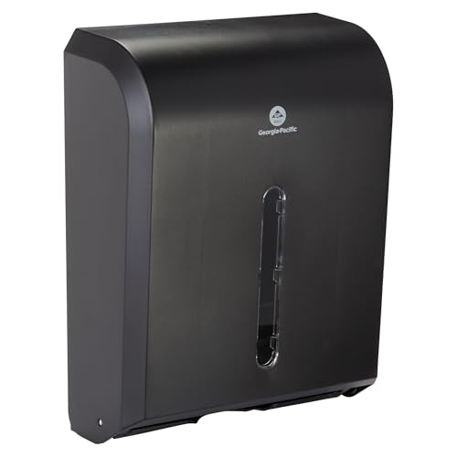 Combi-Fold Paper Towel Dispenser, 56650A, Black (Black | Bamboo Wood)