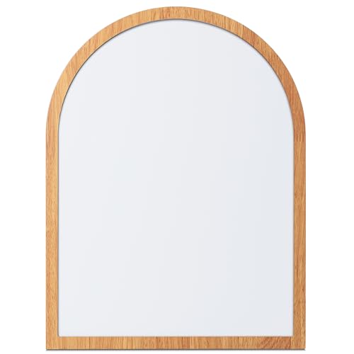 Dry Erase Board, 16" x 12", Wooden Frame, Boho Des... (White | Wood)