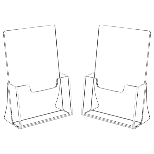 Brochure Holder 8.5 x 5.5 inches, Acrylic Flyer Ho... (Clear | Acrylic)