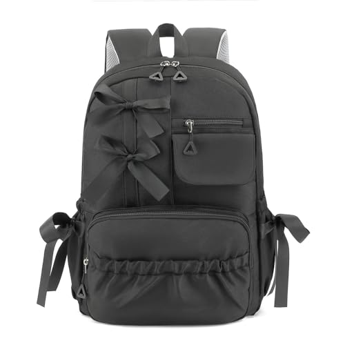 Kawaii Coquette Backpack with Bows for Girls School Bookbag | Teens High Middle Aesthetic Bag