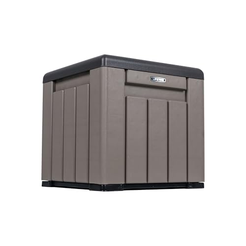 Outdoor Storage Cube Deck Box for Package Delivery... (Gray)