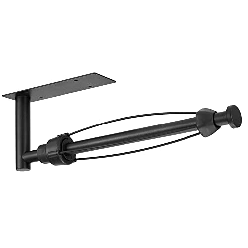 Under Cabinet Wall Mount Paper Towel Holder, Self-... (Black R | Metal)