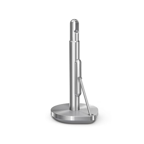 Tension Arm Countertop Paper Towel Holder, Easy On... (Stainless Steel)
