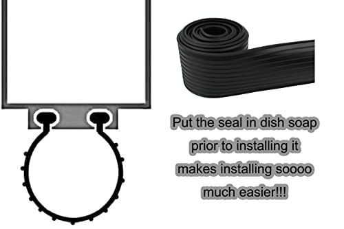 Replacement Wayne Dalton Garage Door Bottom Weather Seal 154448 for Weather Stripping Fit 20 feet Wide Doors (20 feet)