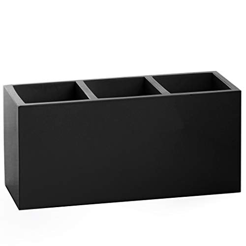 Multi Purpose 3 Compartment Organizer - Makeup Con... (Matte Black | Marble)