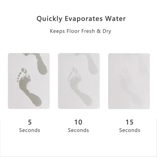 Creative Cat & Moon Patterns Diatomite Stone Bath Mat Shower Mat Quick-Dry, Non-Slip, Easy to Clean for Bathroom Floor