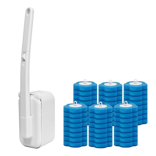 Disposable Toilet Brush with 48 Refills,Toilet Cle...