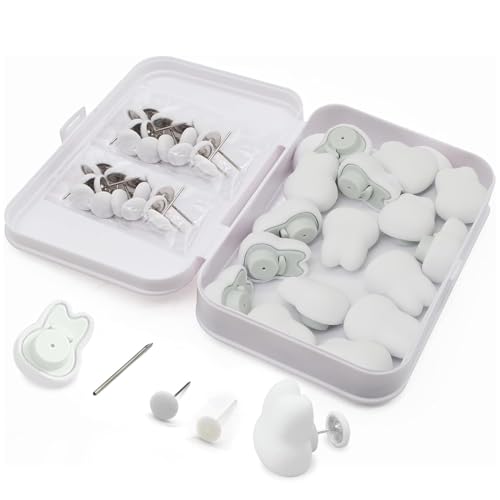 MQUPIN Duvet Clips Set 16 Pcs, Duvet Cover Pins Comforter Inside Duvet Insert Holder, Non-Slip Quilt Fixator Sheet Fasteners for Quilt, Cushions, Curtains(Bunny)