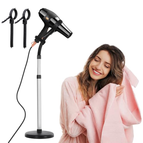 Hair Dryer Stand Hands Free 360-Degree Rotating 2... (Gray | Basic)