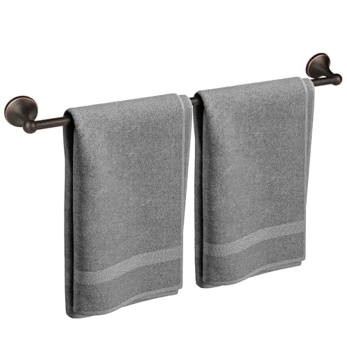 Antique Bathroom Towel Bar Oil Rubbed Bronze, 24 Inch Towel Racks for Bathroom Wall Mounted,Bathroom Towel Holder Bronze,Home Decor Towel Rod