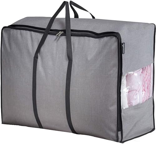 Thick Over Size Storage Bag, Folding Organizer Bag... (Grey)