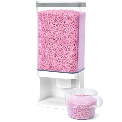 Laundry Detergent Dispenser, Wall Mounted Laundry Beads Dispenser for Scent Booster Beads, Stain Remover Powder, Bath Salts, Rice, Beans Grain and Dry Food, Laundry Scent Booster Container
