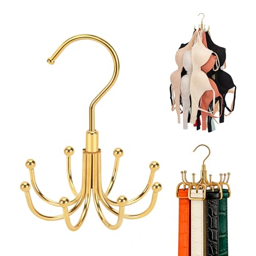 Tank Top Hanger Rotatable, Closet Organizer Hanger... (Gold | Zinc)