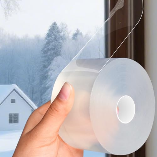 Transparent Window Weather Sealing Tape 2IN x 66 F... (Clear | Paper)