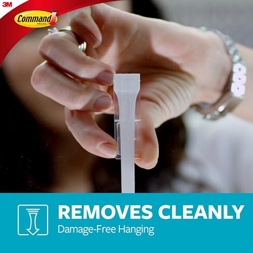 Command Towel Bar with Water Resistant Strips, Organize Your Bathroom, Easy to Open Packaging