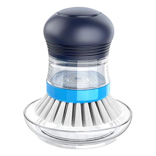Soap Dispensing Palm Brush Storage Set, 1 Pack, Na... (Navy)