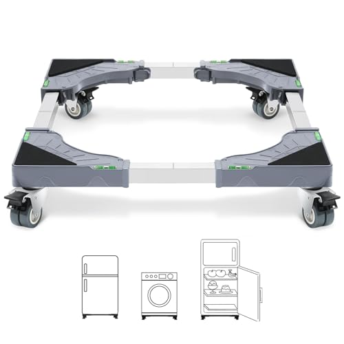 Appliance Dolly Cart with 4 Locking Twin Wheels Mi... (GREY)