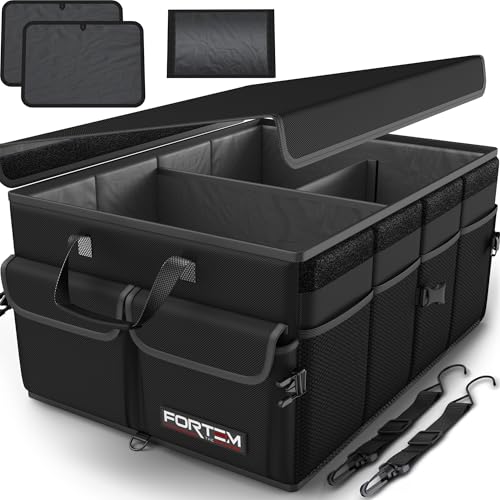 Trunk Organizer For SUV Car Trunk Organizer, Folda... (Black | Polyester)