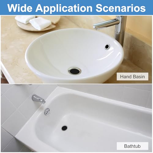 uxcell 2 Pack Shower Drain Strainer, 2" x 2.5" Stainless Steel Floor Drain Strainer Deep Sink Hair Catcher for Kitchen Bathroom Balcony Floor Drain, Fit Hole Size from 1.57" to 2.56"