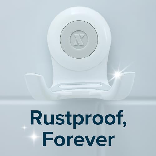 SlipX Solutions Power Lock Suction Cup Shower Hook, Phone Holder, 2 Pack | Quick Tool-Free Installation, Patented Suction Cup, Waterpoof, Rust-Proof, Holds Razor, Loofah, Phone, & More In Shower