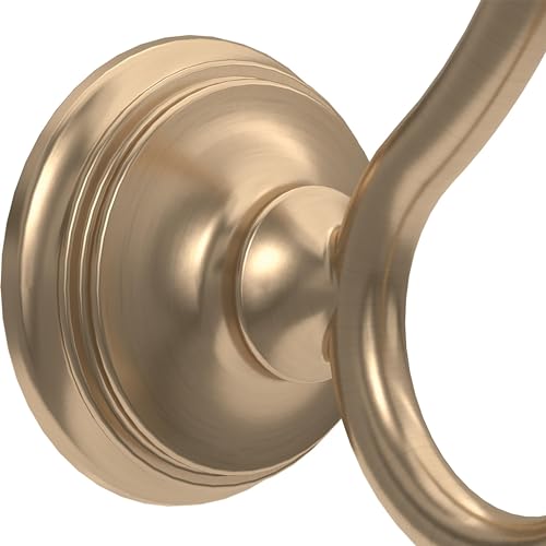 Delta Double Towel Hook for Bathroom or Kitchen| Champagne Bronze | Cassidy Accessories
