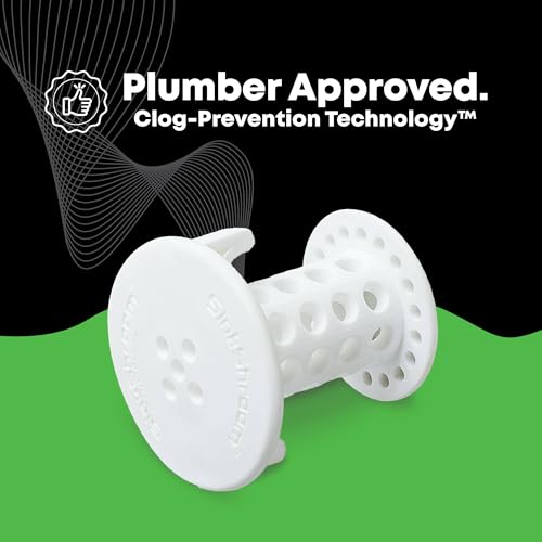SinkShroom The Revolutionary Sink Drain Protector Hair Catcher/Strainer/Snare, White