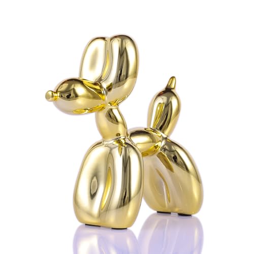 Gold Balloon Dog Decor,Gold Room Decors,Balloon An... (Gold | Resin)