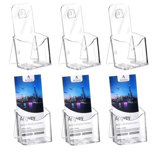 Acrylic Brochure Holder 4x9 Inch, Clear Pamphlet H... (Clear | Acrylic)