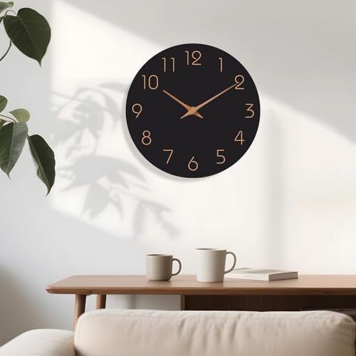 12" Wall Clock Battery Operated Silent Non-Ticking Modern Simple | Analog Kitchen Home Bathroom Living Room Bedroom Office Mordern Simple