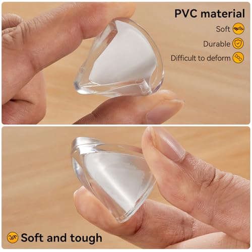 8pcs Corner Protectors, Corner Protector to Cover Sharp Furniture | Clear Furniture Corner Guards & Edge Safe Anti-Collision Bumpers, Suitable for Table Corner Cabinet Corner Window Corner
