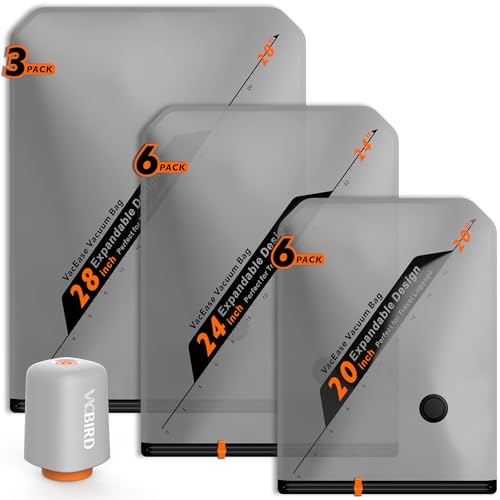 Rechargeable Wireless Pump Travel Storage Bags Set... (15 Count)