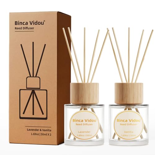 Reed Diffuser Set, Binca Vidou Lavender & Vanilla... (Glass)